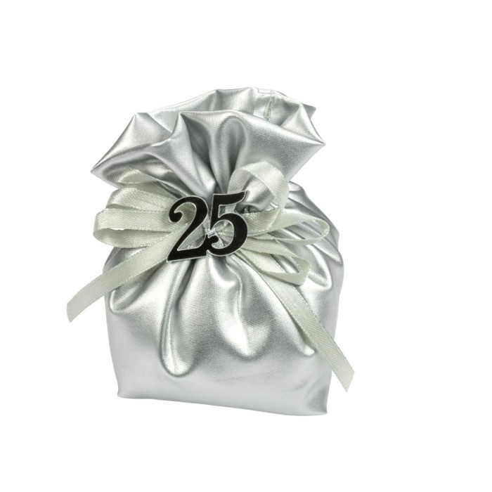 SACCHETTO BON BON  13X11H ARGENTO